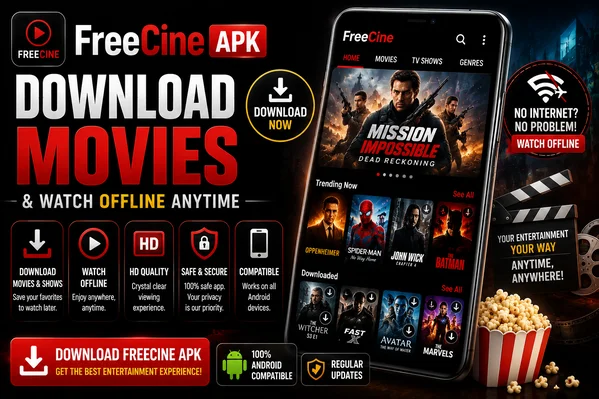 FreeCine APK – Download Movies & Watch Offline Anytime